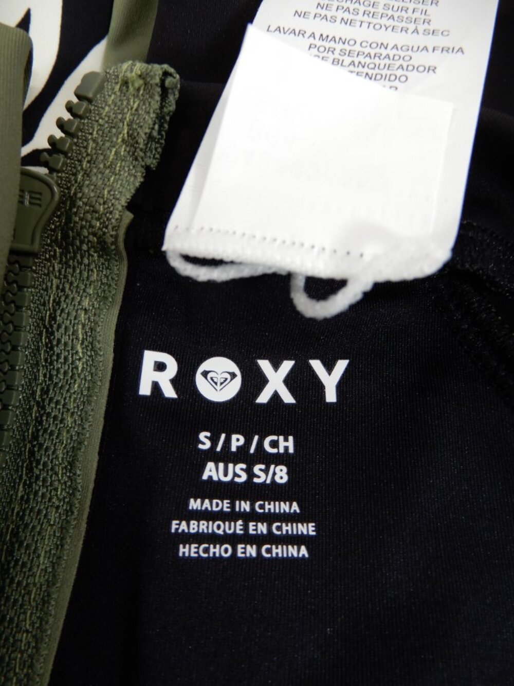 Roxy Surfer Paradise Surf One Piece Swimsuit Rashguard Size S Long Sleeve NEW - Picture 6 of 11
